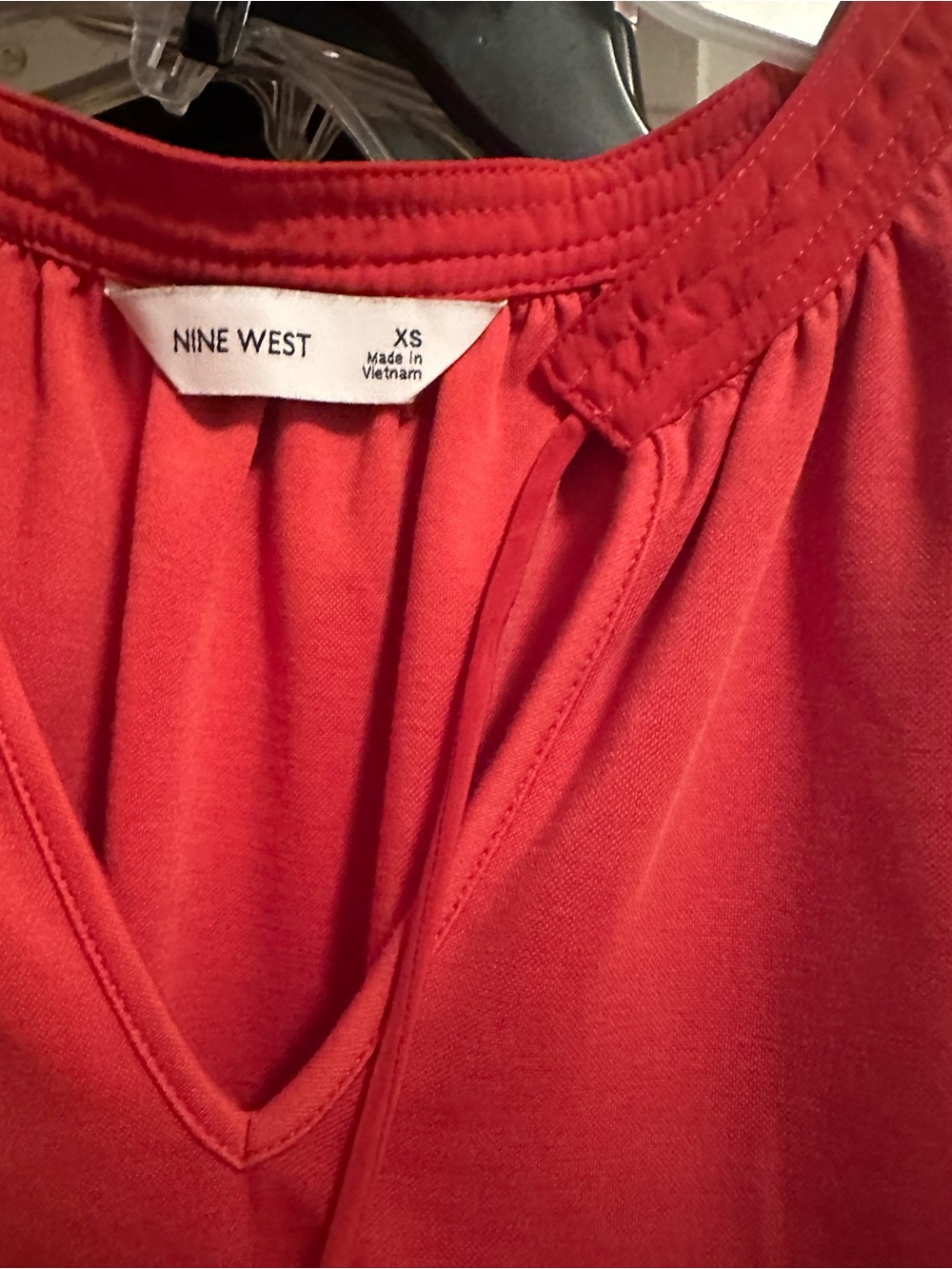 Nine West Coral-Red V-Neck Camisole